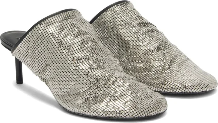 Sequin-Mesh Mules - Image 2