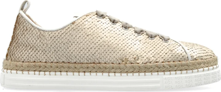 Sequin Sneakers Neive, , - Gold