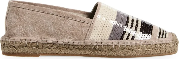 Sequin Stripe Suede Espadrille - Image 3