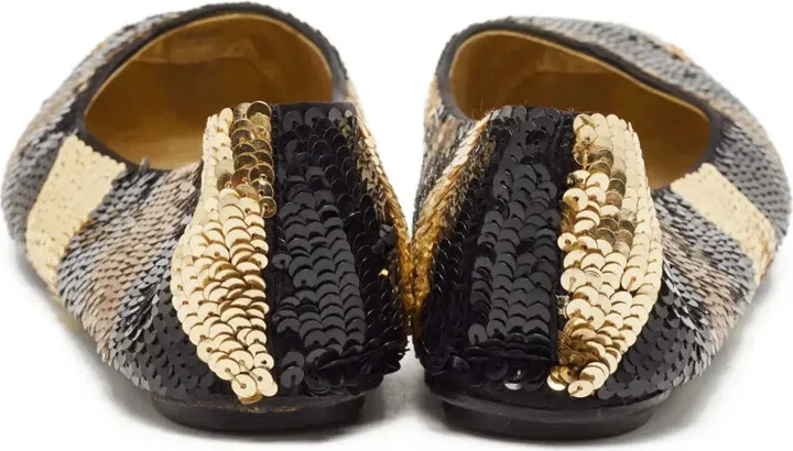 Sequinned Ballet Flats - Image 4