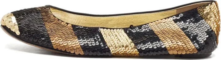 Sequinned Ballet Flats