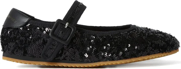 Sequinned Ballet Flats