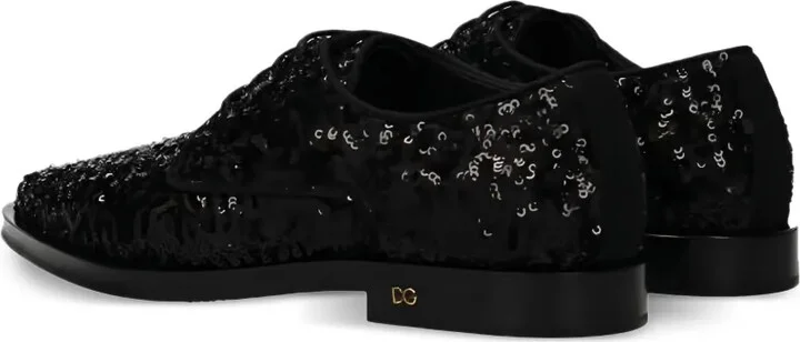 Sequins Lace-up Shoes - Image 2