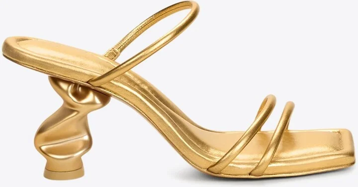 Seraphina 80 Metallic Leather Sandals