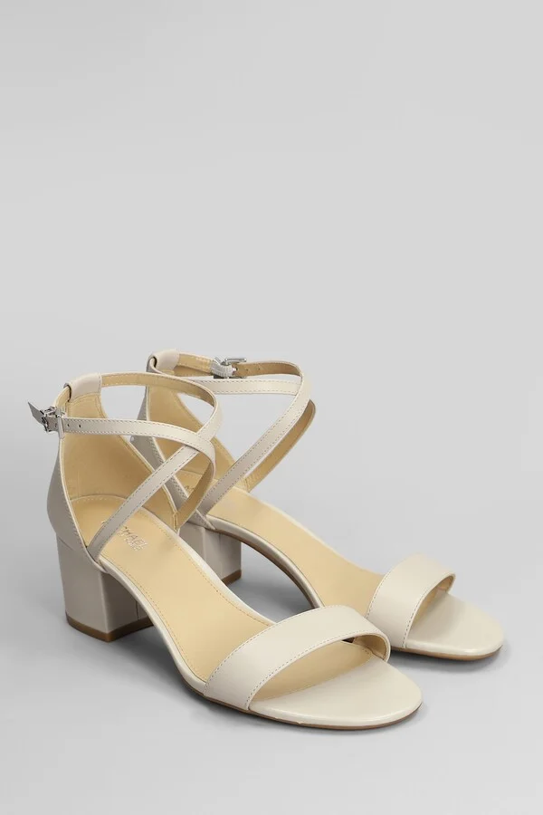 Serena Flex Sandal Sandals In Beige Leather - Image 2