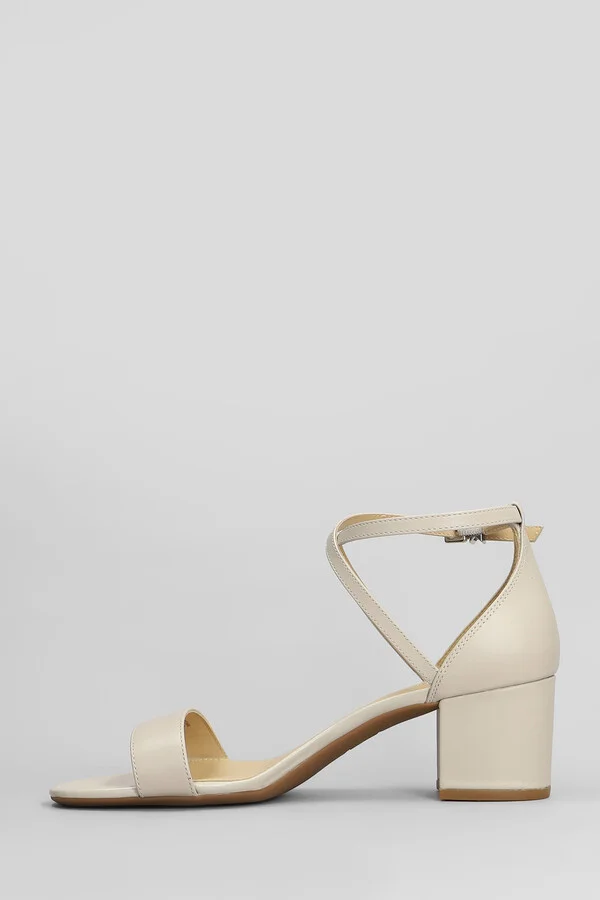 Serena Flex Sandal Sandals In Beige Leather - Image 3