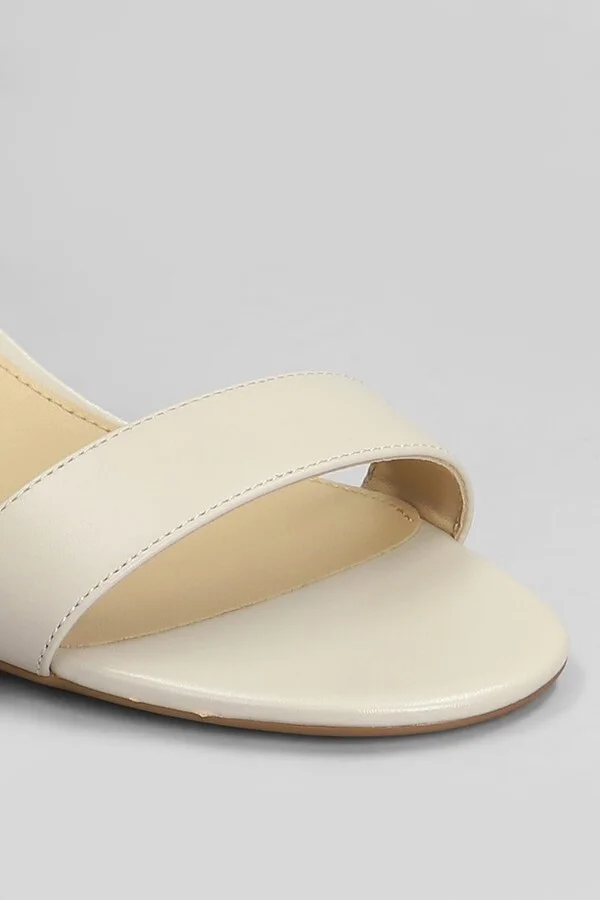 Serena Flex Sandal Sandals In Beige Leather - Image 5