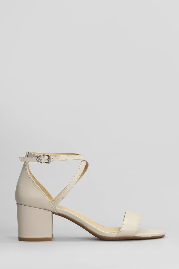 Serena Flex Sandal Sandals In Beige Leather