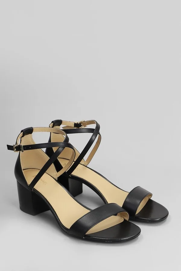 Serena Flex Sandal Sandals In Black Leather - Image 2