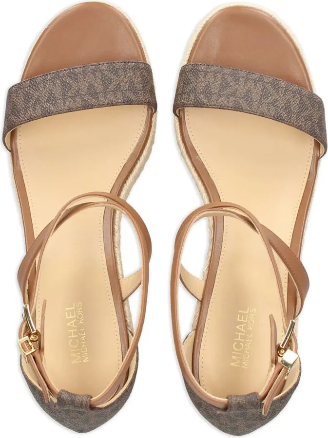 Serena monogram wedge sandals - Image 4