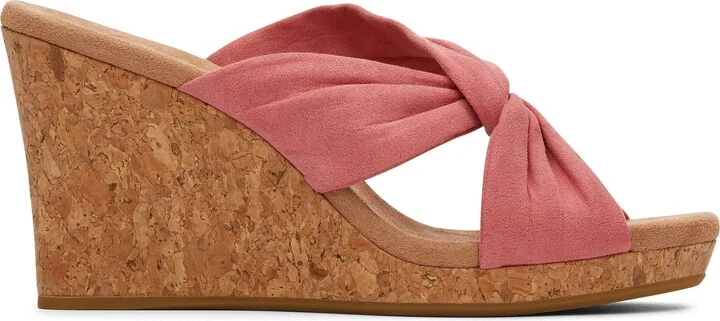 Serena Rose Cork Wedge Sandal