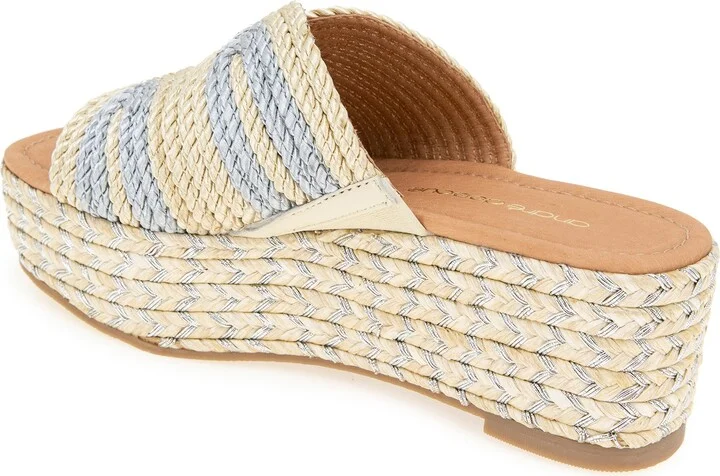 Serene Espadrille Platform Wedge Slide Sandal - Image 2