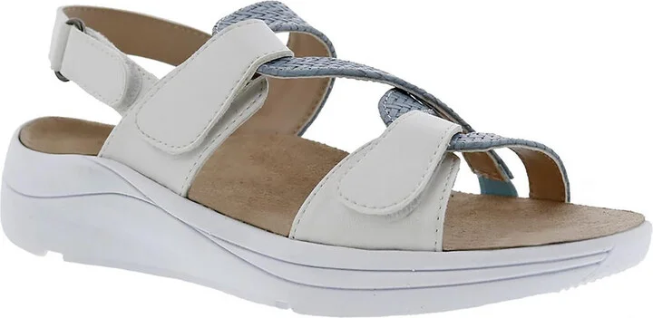 Serenity Womens Faux Leather Slingback Sport Sandals