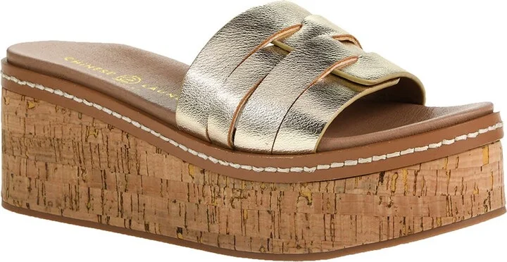 Serenna Platform Wedge Slide Sandal