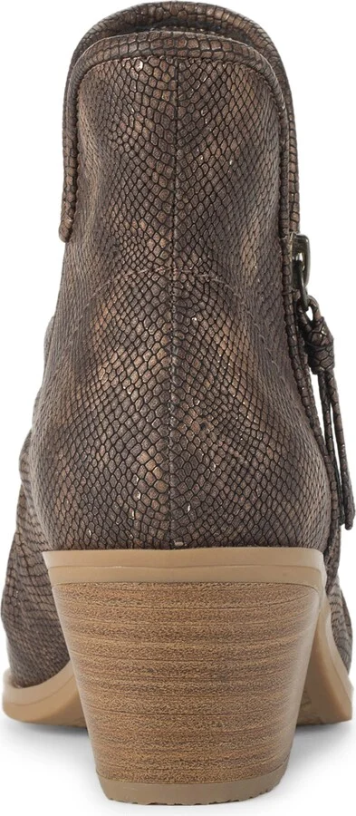 Serentiy Snakeskin Scrunch Block Heel Bootie - Image 3