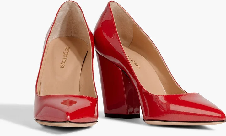 Sergio 90 patent-leather pumps - Image 2