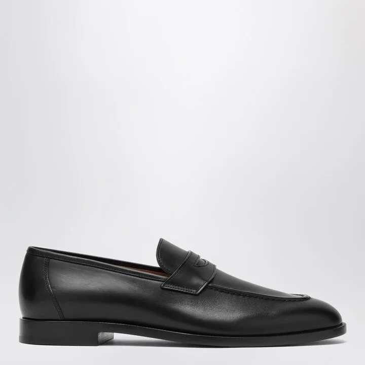 Sergio black loafers