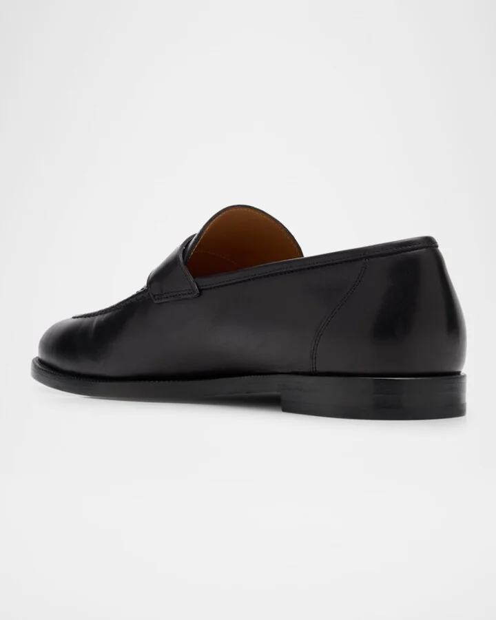 Sergio Leather Penny Loafers - Image 2