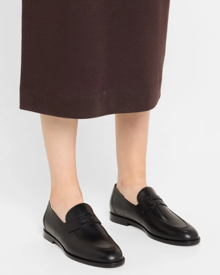 Sergio Leather Penny Loafers - Image 4