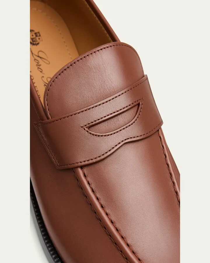 Sergio Leather Penny Loafers - Image 4