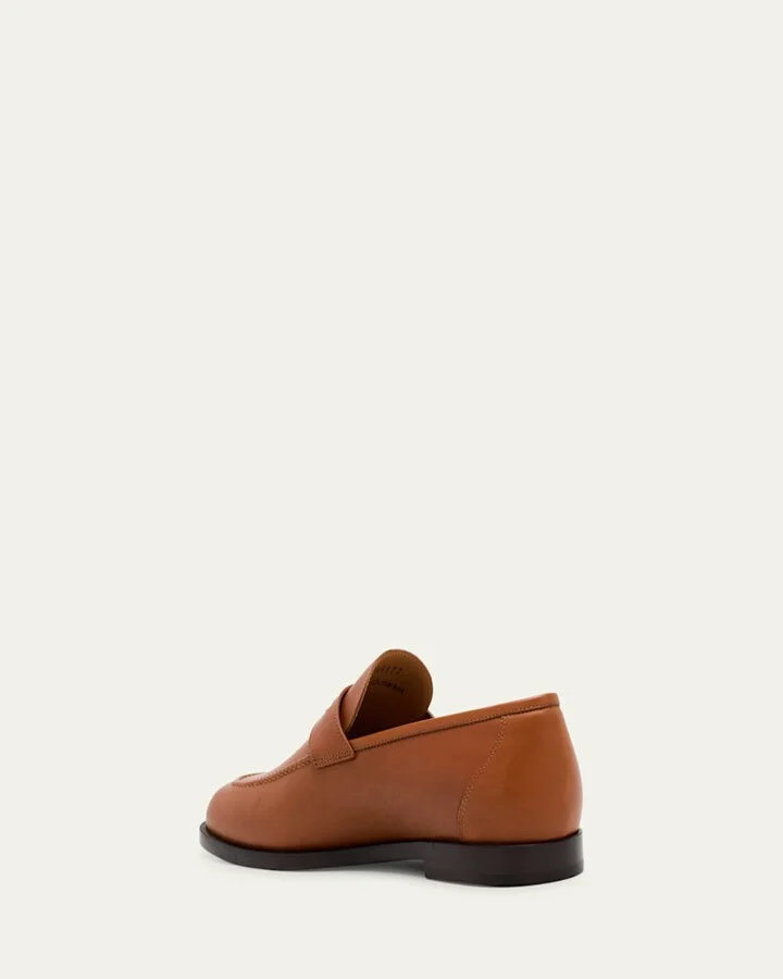 Sergio Leather Penny Loafers - Image 5