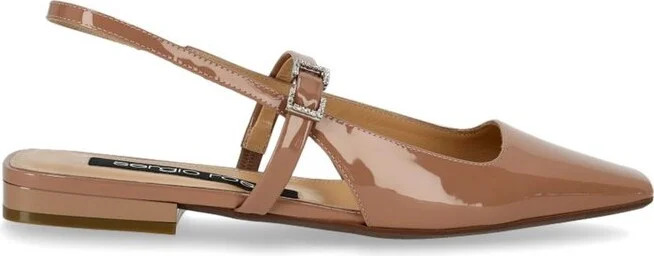 Sergio Rossi Buckle Detailed Flat Shoes