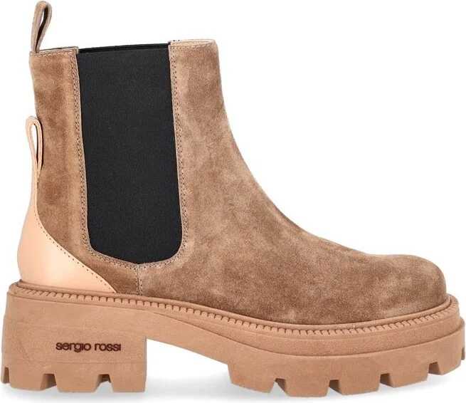 Sergio Rossi Chunky-Sole Ankle Boots