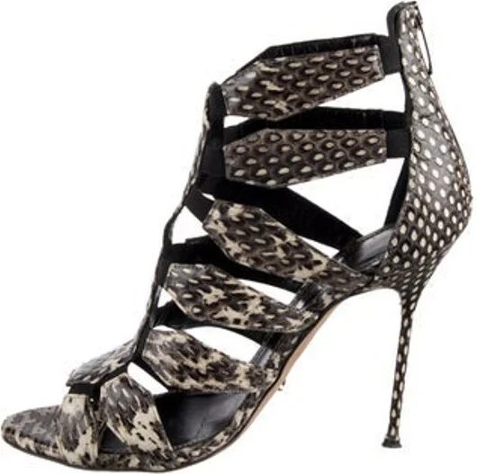 Animal Print, Black, Grey, White