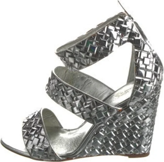 Metallic, Pattern Prints, Silver