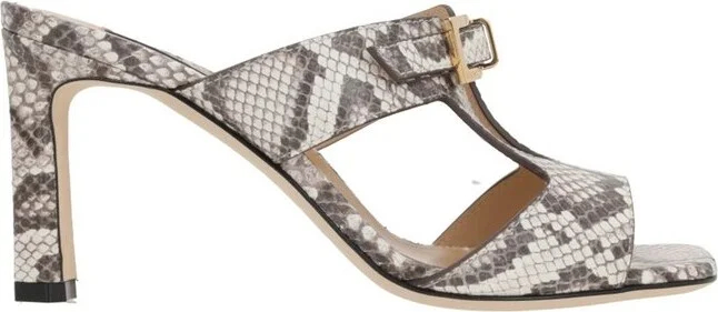 Sergio Rossi Embossed Heeled Sandals