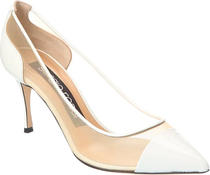 Sergio Rossi Godiva Mesh & Patent Pump
