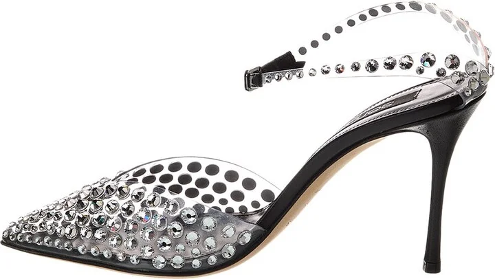 Sergio Rossi Godiva Vinyl & Leather Pump - Image 2
