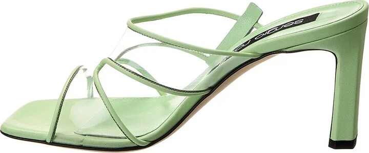 Sergio Rossi Lunettes Leather Sandal - Image 2
