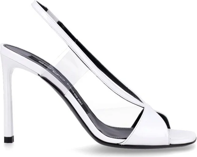 Sergio Rossi Open-Toe Slingback Heel Sandals