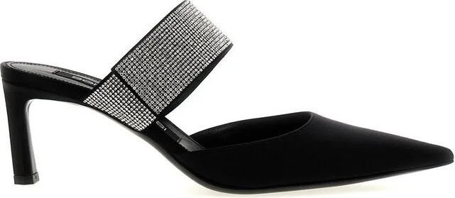 Sergio Rossi Paris Pointed-Toe Mules