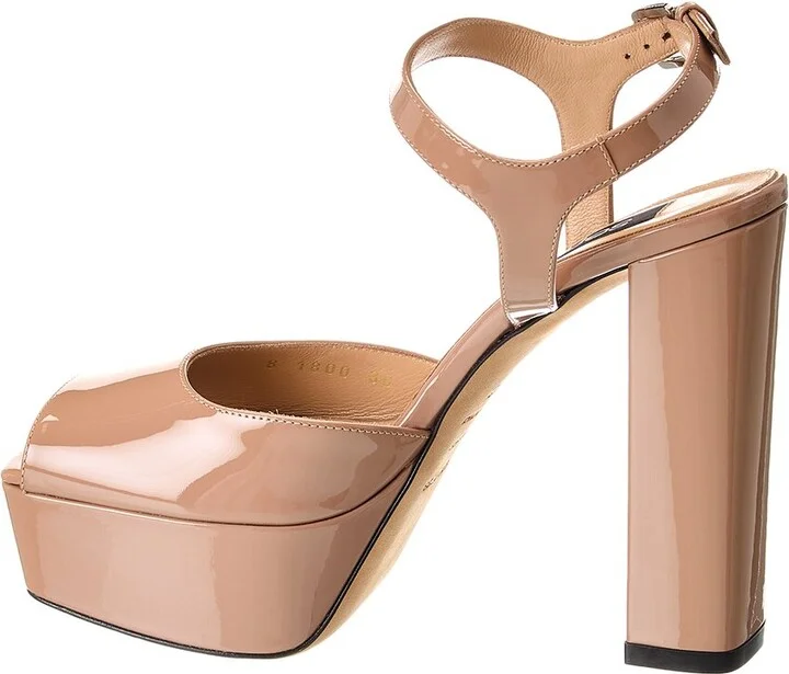 Sergio Rossi Patent Platform Sandal - Image 2