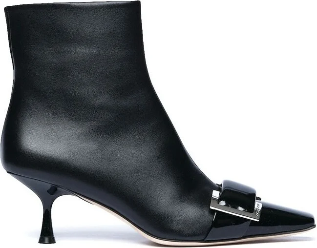 Sergio Rossi Pointed-Toe Anckle Boots