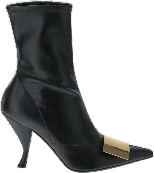 Sergio Rossi Pointed Toe High Heeled Boots
