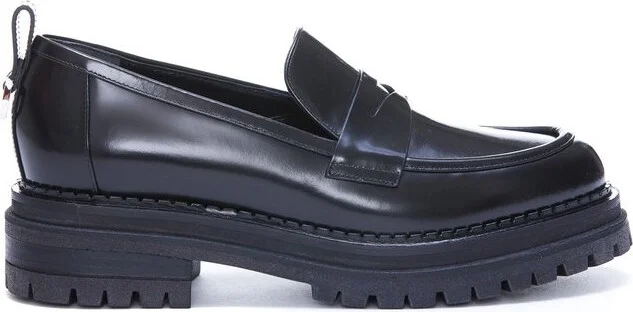 Sergio Rossi Round Toe Slip-On Loafers