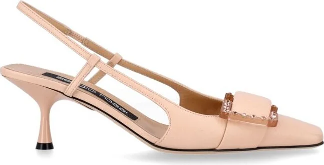 Sergio Rossi Slingback Buckled Pumps