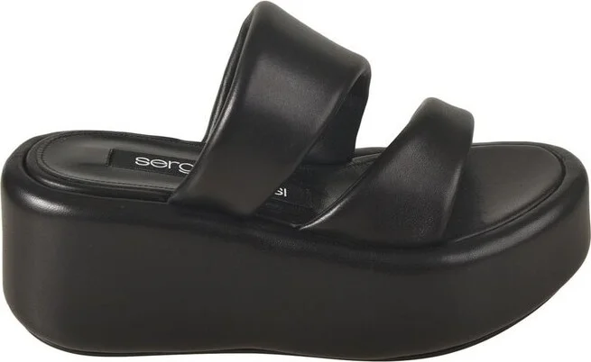 Sergio Rossi SR Spongy Open Toe Platform Sandals