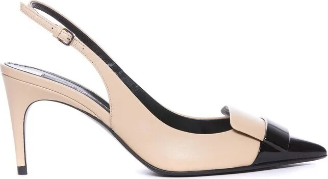 Sergio Rossi SR1 Two-Toned Slingback Pumps