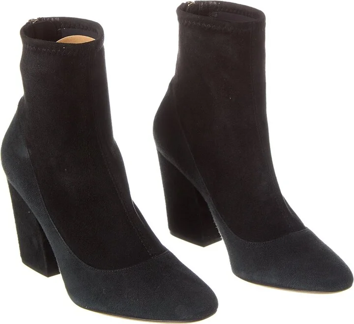 Sergio Rossi Suede Ankle Boot (Authentic Pre-Loved)