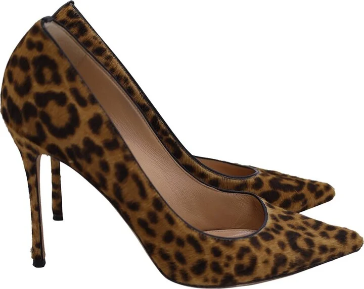 Sergio Rossi Women's Pony Hair Pointed Toe Pump (Authentic Pre-Loved)