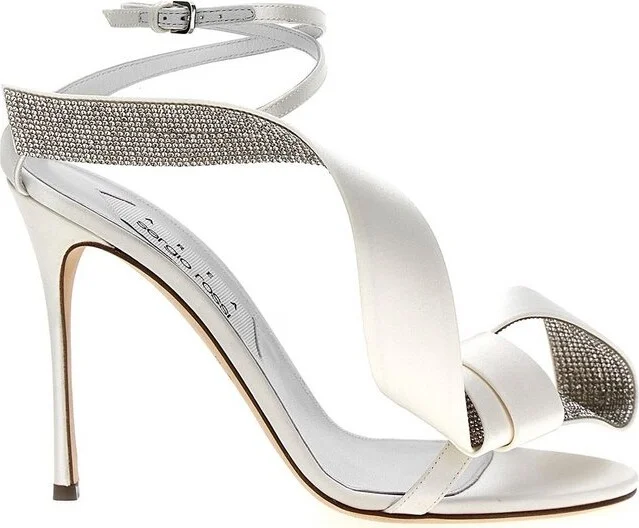 Sergio Rossi X Area Marquise Bow Detailed Heeled Sandals
