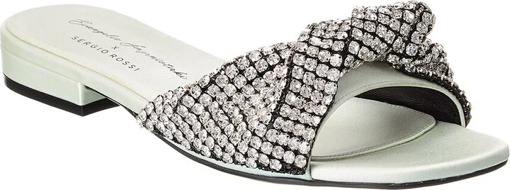 Sergio Rossi X Evangelie Smyrniotaki Satin Sandal