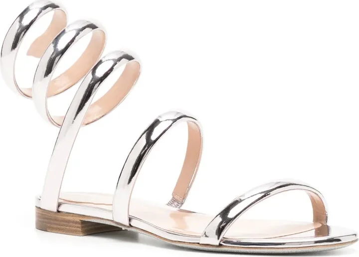 Serpente metallic-finish sandals - Image 2