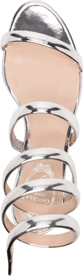 Serpente metallic-finish sandals - Image 4