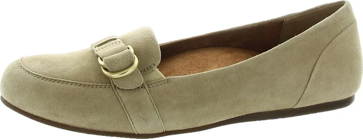 Serra Womens Leather Slip-On Loafers