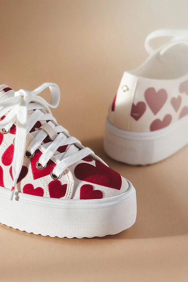 Serve Sweet Hearts Platform Sneakers - Image 3
